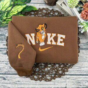 Simba Embroidered Nike Sweater (by Cute Threads / Couple Fits)